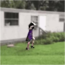 photo of woman disrupting laser attack